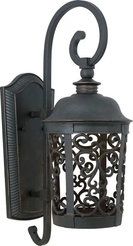 Miniatura 2 de Maxim Lighting Whisper - Lámpara de pared oscura de 1 luz para exteriores, acabado de bronce, lámpara de pared exterior de transición, ideal