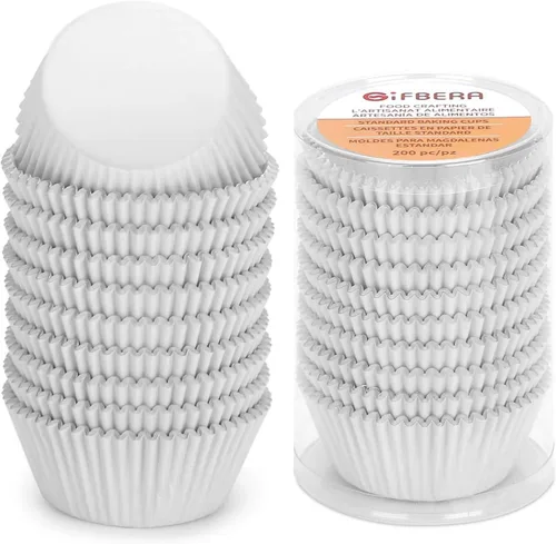 Miniatura 15 de Gifbera - Forros de magdalenas de papel metálico/forros de magdalenas de papel de aluminio, tazas de hornear estándar de papel metálico, 200