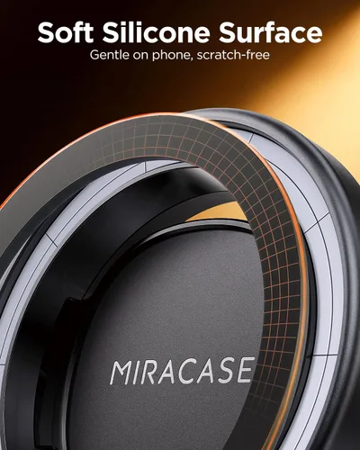 Miniatura 4 de Miracase Soporte de coche MagSafe [imán fuerte de 3600 gf y base de succión de 89 + libras] Soportes magnéticos de teléfono al vacío para tu