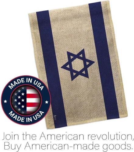 Miniatura 5 de Bandera de Israel Bandera de arpillera israelí Bandera de pared césped, puerta de habitación, póster al aire libre, tapiz interior para el hogar
