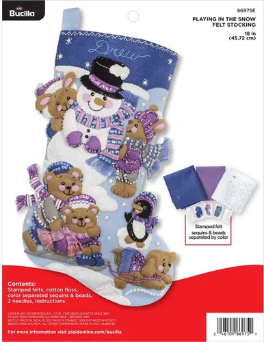 Miniatura 9 de Kit de Adornos de Navidad Elegante de Fieltro Bucilla 86977E