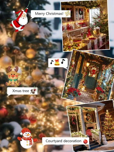 Miniatura 6 de Luces de Navidad controladas por voz con control remoto, cadena de 300 luces LED de 99 pies para interiores y exteriores con 12 modos, 3