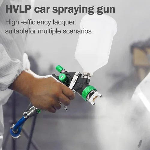 Miniatura 8 de Kit de pistola pulverizadora HVLP con boquillas de 1.4/1.7/2.0mm, pistola pulverizadora de pintura profesional para coches, reparación de paredes
