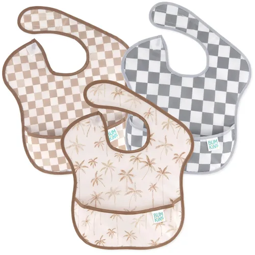 Baberos Bumkins para Niña o Niño, SuperBib para Bebé y Niño Pequeño de 6-24 Meses, Imprescindible para Comer, Alimentar, Suministros de Destete LED