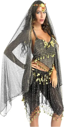 Miniatura 2 de Traje de baile indio para mujer, traje de baile del vientre, traje de disfraz de carnaval de Halloween