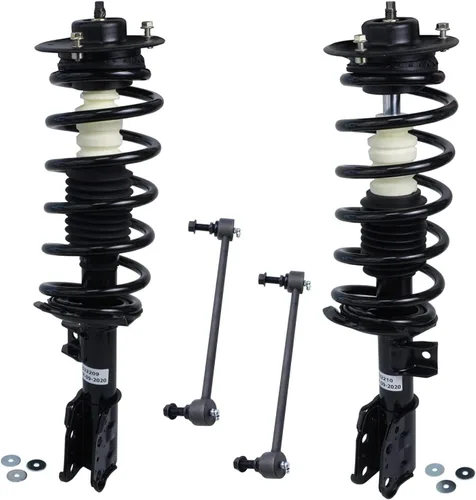Miniatura 62 de Detroit Axle - Kit de puntales delanteros 2WD para Ford F-150 2005-2008 Lincoln Mark LT 2005-2008, 2 puntales con muelle helicoidal, 2 enlaces