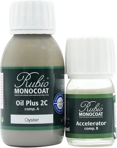 Miniatura 128 de Rubio Monocoat Tinte y acabado para madera de 650 pies cuadrados - Niebla Oil Plus 2C Aceite de linaza de secado rápido, ecológico