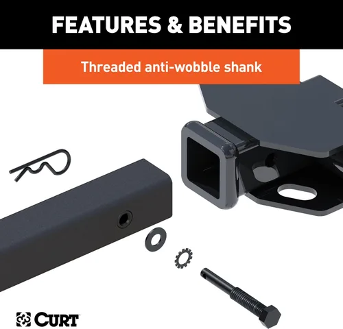 Miniatura 8 de CURT 18064 Premium - Soporte para enganche de remolque para bicicleta, se adapta al receptor de 2 pulgadas, 4 bicicletas