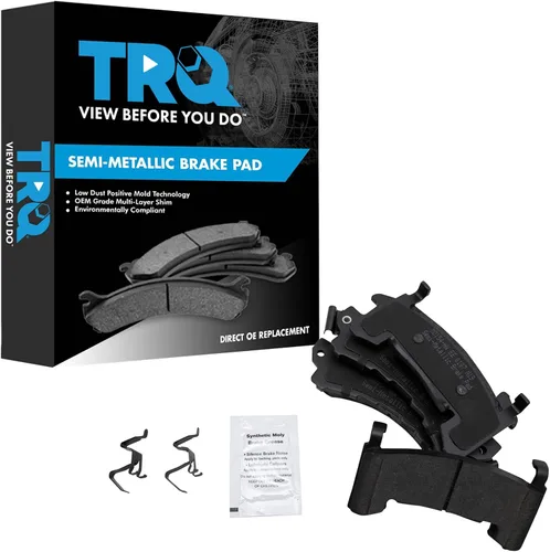 Miniatura 16 de TRQ Pastillas de freno delanteras semi metálicas compatibles con Ford Expedition 2018-2021 F-150 2018-2020 Lincoln Navigator 2018-2022