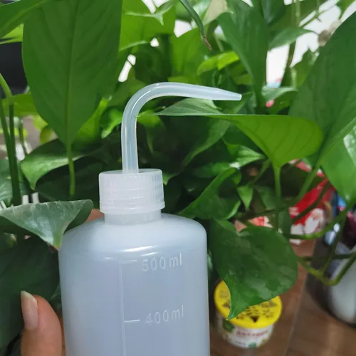Miniatura 3 de Valchoose Botella de lavado de plástico de 8.5 fl oz 16.9 fl oz exprimidor médico, botella de riego suculenta de LDPE - 2 unidades Blanco