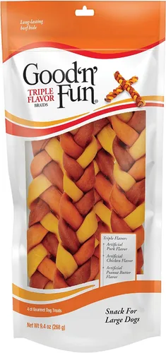 Good'n'Fun Good 'n' Fun - Trenzas de triple sabor, 9.4 onzas (paquete de 1)