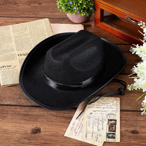 Miniatura 4 de Hercicy Sombreros de vaquero para niños pequeños, sombrero de vaquera para niños y niñas, accesorios de disfraz de bebé, suministros de fiesta
