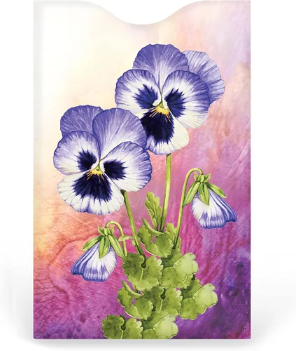 Miniatura 3 de Monarque Fundas para tarjetas de crédito con bloqueo RFID, juego de 6 (flores), Cartera Rfid