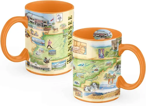 Miniatura 31 de Xplorer Maps Boston Map Taza de cerámica (16 onzas) – Taza de café sin BPA para bebidas calientes y frías – perfecta para oficina, hogar o regalo
