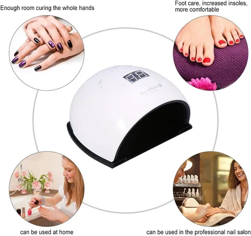 Miniatura 3 de FILFEEL Lámpara LED de secado de uñas de 48 W, herramientas de arte de uñas para curado de esmalte de uñas con sensor inteligente herramienta