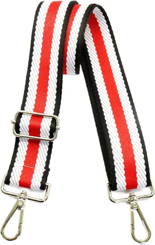 Miniatura 32 de Correa de Bolso Ancha Correa de Hombro Ajustable Correa de Repuesto Cruzada Correa de Bolso de Hardware Plateado