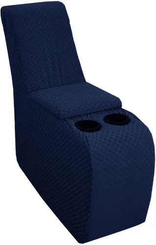 Miniatura 26 de YEMYHOM Funda elástica de 4 piezas para silla reclinable de jacquard con bolsillo lateral, antideslizante, ajustable, protector de muebles con parte