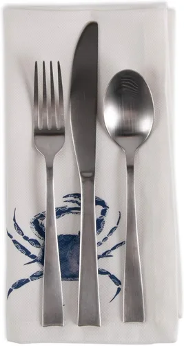 Miniatura 2 de DII Seashore Collection - Juego de servilletas, 20 x 20 pulgadas, cangrejo azul, 6 piezas