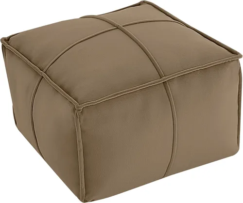 Miniatura 34 de MeMoreCool Puf Otomano Redondo Relleno Reposapiés, Puf de Piso Reposapiés con Relleno de Trozos de Espuma Suave, Otomano Redondo Pequeño Reposapiés