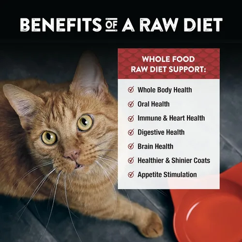Miniatura 5 de Northwest Naturals Alimento liofilizado de carne de res y trucha para gatos y gatitos, bocados del tamaño de un bocado, saludable, limitado