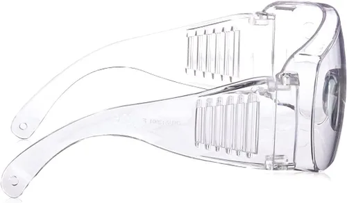 Miniatura 5 de EMI # 412 - Lentes de seguridad transparentes para usar sobre lentes, antivaho y antiarañazos, para profesionales médicos, laboratorios y lugares
