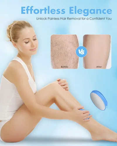 Miniatura 5 de Borrador de pelo de cristal para mujeres y hombres, removedor de pelo de cristal reutilizable, dispositivo portátil de depilación mágico, solución
