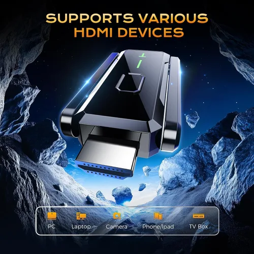 Miniatura 7 de Transmisor y receptor HDMI inalámbrico mejorado 492FT/150M, señal estable de antena, extensor HDMI inalámbrico Plug&Play 2.4/5GHz con adaptador
