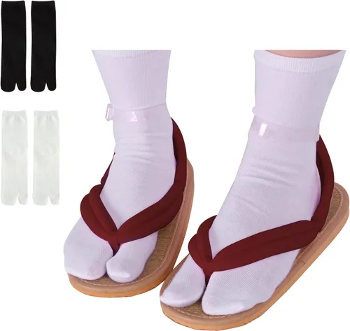 Miniatura 8 de Zapatos de zuecos unisex de anime para cosplay, accesorio de cosplay japonés Oshitari