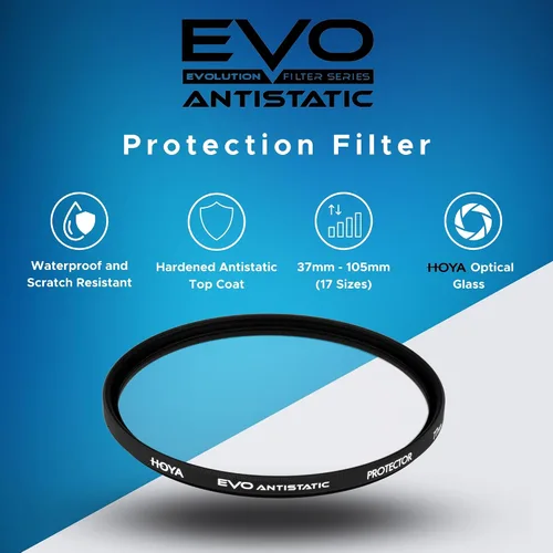 Miniatura 2 de Hoya EVO - Protector antiestático de lente de 1.81 pulgadas (1.811 in), vidrio óptico de alta calidad con filtro de lente SMC de 16 capas para una