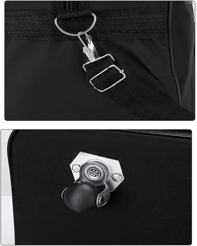 Miniatura 8 de Bolsa de viaje Oxford expandible extra grande con ruedas, impermeable, ligera, plegable, maleta, Negro -, Equipaje extensible central rígido