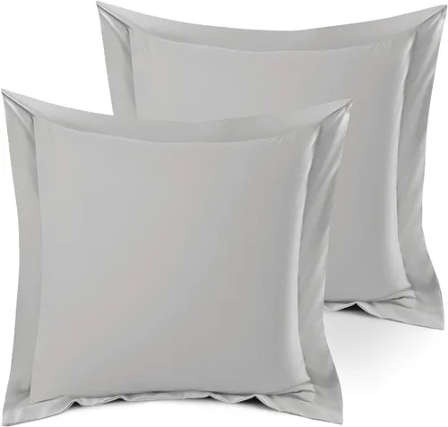Miniatura 34 de Nestl Juego de 2 fundas tipo sham de almohada suaves - Fundas de almohada de microfibra de doble cepillado - Fundas de almohada de cama premium