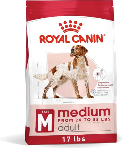 Royal Canin Size Health Nutrition - Alimento seco para perros adultos medianos, bolsa de 17 libras