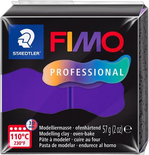 STAEDTLER 8040-6 ST, Arcilla para modelar Fimo Prof 2.01 oz Púrpura, Estándar