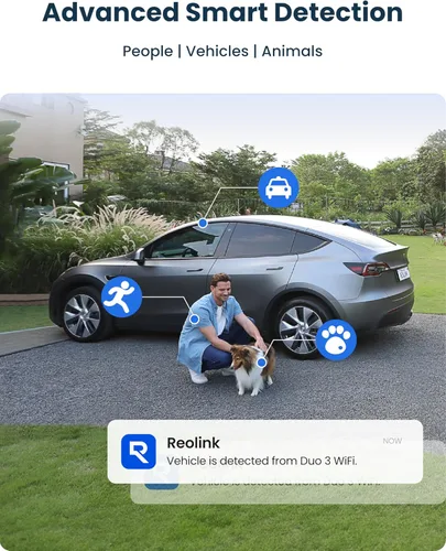Miniatura 7 de Cámara de seguridad REOLINK WiFi de 16MP para exteriores, ángulo ultra amplio de 180°, Duo 3 WiFi, Wi-Fi 6 de 2.4/5GHz, detección inteligente
