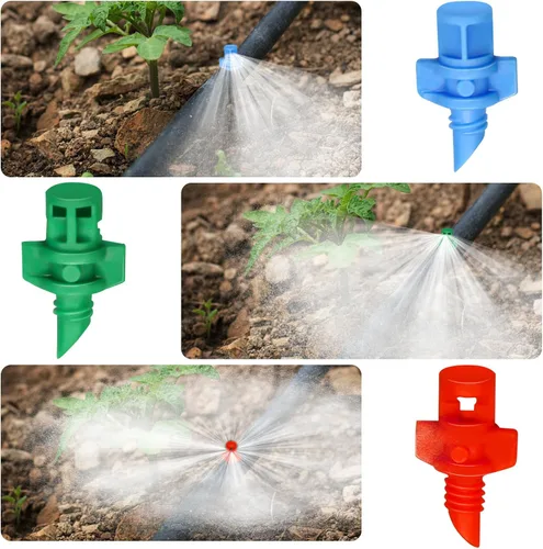 Miniatura 2 de 150 emisores de riego por goteo, cabezales de micro aspersores, rociadores de refracción de rociadores para plantas, sistema de agua de césped