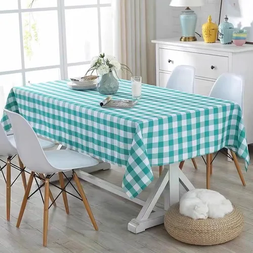 Miniatura 6 de ZJDHPTY Paquete de 3 manteles de plástico desechables, manteles de cuadros verdes y blancos para picnic, Pascua, San Patricio, decoraciones