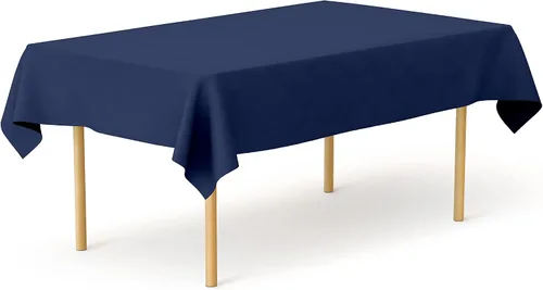 Miniatura 24 de Pomp Mantel Premium de Poliéster de 60" x 84" en Color Amarillo Plátano Tela Fácil de Cuidar, Resistente a Arrugas y Manchas Para Mesa Banana