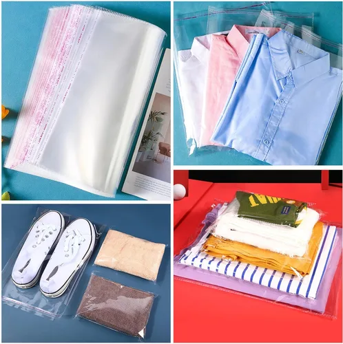 Miniatura 6 de 1000 bolsas de celofán resellables transparentes grandes de 13 x 19 pulgadas para productos de embalaje, bolsas de plástico autoadhesivas