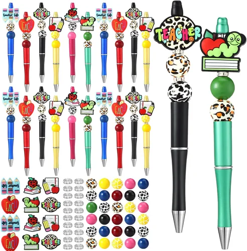 Miniatura 7 de Ctosree 36 juegos de cuentas de Pascua para bolígrafos, huevos, conejo, pollo, Pascua, focal, bolígrafo,a granel, kit de fabricación de bricolaje