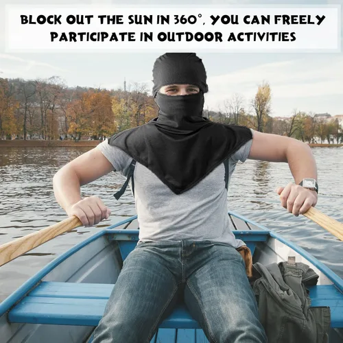 Miniatura 4 de Syhood 6 Pieces Balaclava Face Cover Breathable Long Neck Covers Summer Neck Protector for Men Sun Protection