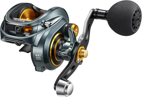 Piscifun Carrete de pesca Alijoz 300 Baitcaster, carrete de cebo de marco de aluminio, 33 libras de arrastre máximo, carrete de fundición de bajo