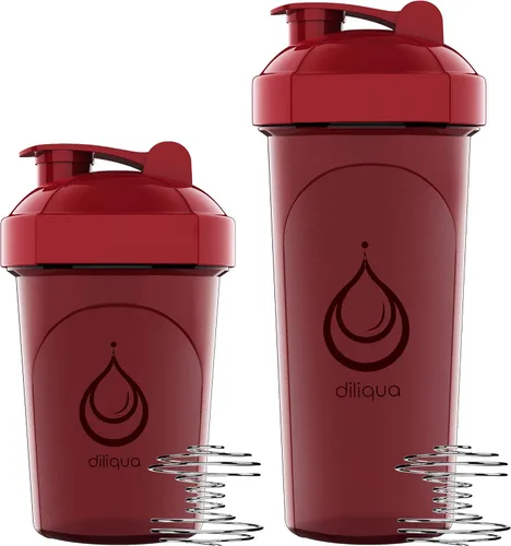 Miniatura 5 de diliqua Paquete de 10 botellas agitadoras con batidores de alambre para mezclas de proteínas, a prueba de fugas, sin BPA y aptas para lavavajillas