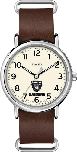 Miniatura 17 de Correa de cuero de cuarzo NFL Weekender de 1.575 in para hombre