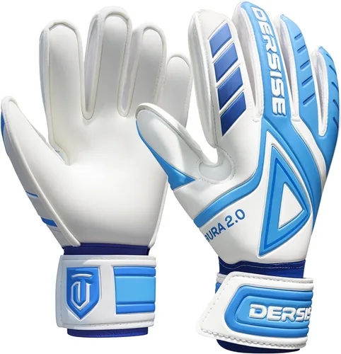 Guantes de portero para niños y adultos, guantes de portero con agarre antideslizante de látex de 0.157 in, protección para los dedos para todo tipo