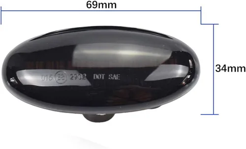 Miniatura 8 de Para-Mazda 2 para Mazda 3 5 6 BT-50 MPV 2 piezas LED dinámica señal de giro lateral luz intermitente secuencial luz intermitente (amarillo)