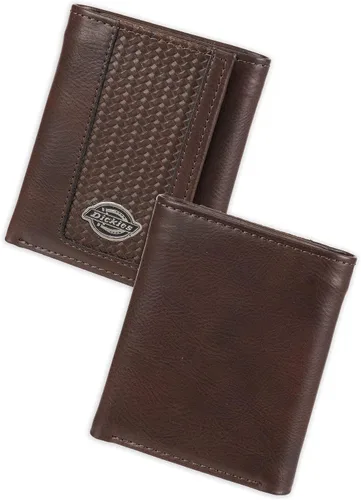 Miniatura 2 de Dickies Cartera triple de cuero para hombre, Negro