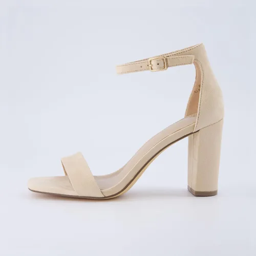 Miniatura 2 de CUSHIONAIRE Sandalia Bliss de tacón medio de una banda para mujer + espuma viscoelástica, anchos disponibles