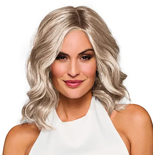 Miniatura 5 de Raquel Welch Bella Vida - Peluca ondulada en capas, 100% atada a mano, longitud de hombro por Hairuwear, gorra pequeña promedio, RL10/12 castaño