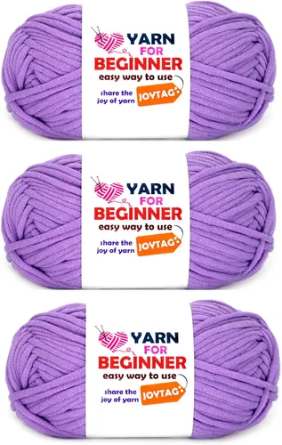 Miniatura 9 de Paquete de 3 hilos de ganchillo de mezcla de algodón y nailon - azul, gris, verde - 3x50g - puntadas fáciles de ver - kit de ganchillo y tejido