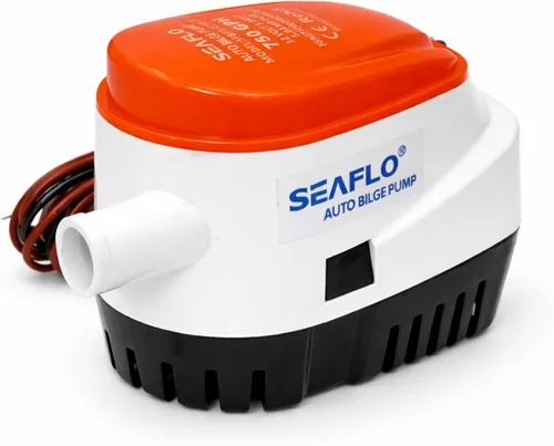 Miniatura 12 de SEAFLO Bomba de Sentina Serie 01 500 GPH – 12V, Salida de 3/4", Bomba Sumergible Marina con Protección Antibloqueo de Aire, Certificado CE y RoHS